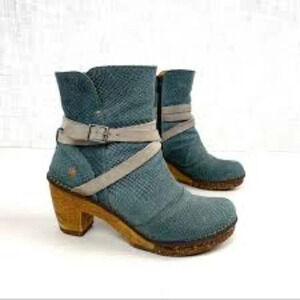 The Art Company Amsterdam Heeled Clog Ankle  Boot 40
